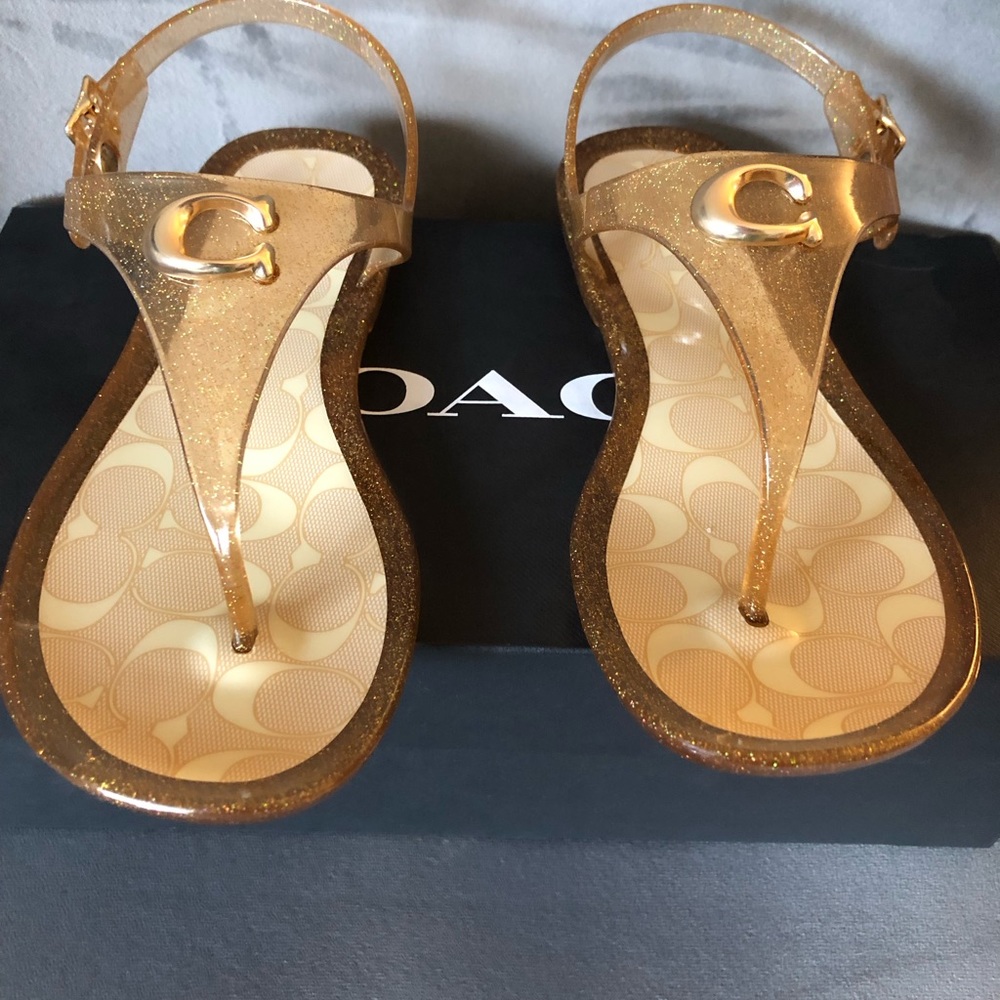 Coach Jelly Slingback Thong Sandals - Picture 2 of 11